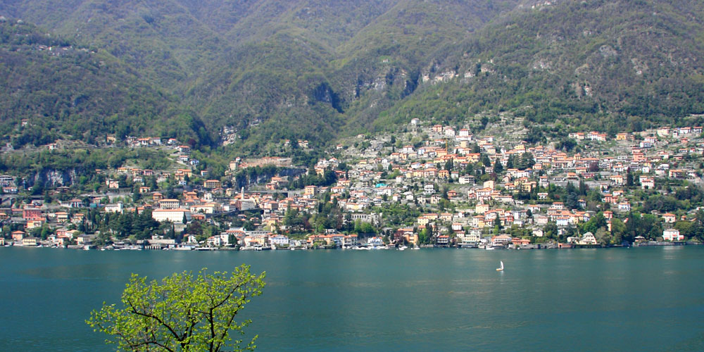 Il borgo di Moltrasio, sul lago di Como